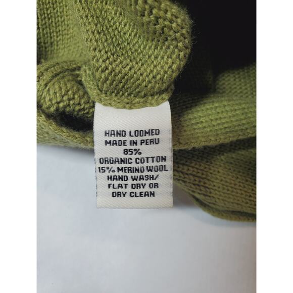 Indigenous Womens Small Sweater ORGANIC COTTON‎ Merino Wool Eco-friendy Cardigan - Picture 6 of 9